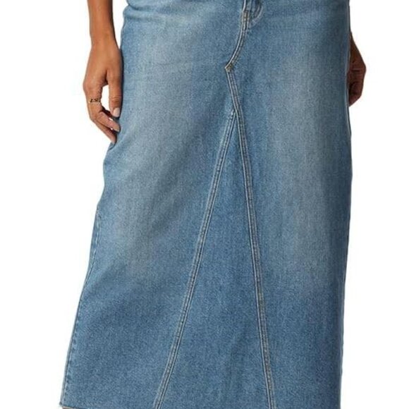 Signature Denim Women's Heritage Maxi Skirt Size 12 - Soft & Stretchy - Picture 1 of 7